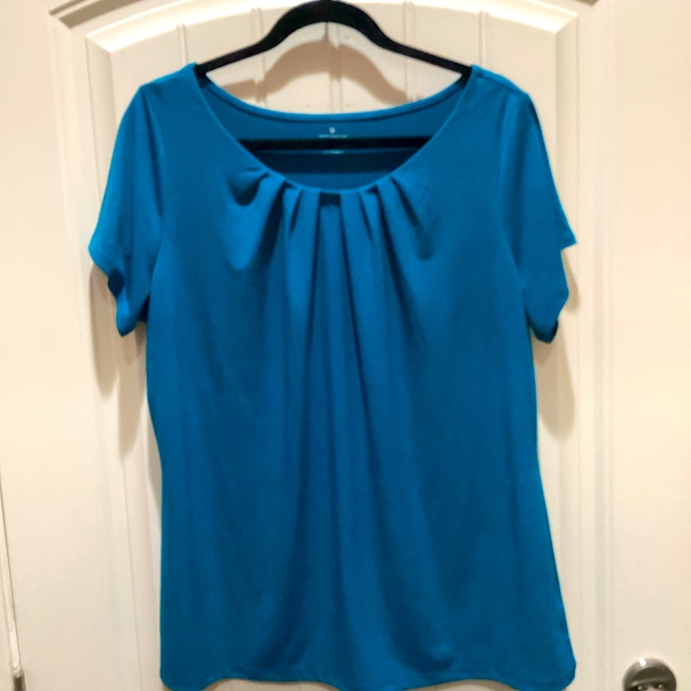 Women’s, turquoise, short sleeve, Worthington,  blouse sz 0X